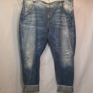 Silver Girlfriend Crop Jeans Sz24/L27 :174